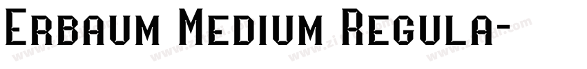 Erbaum Medium Regula字体转换